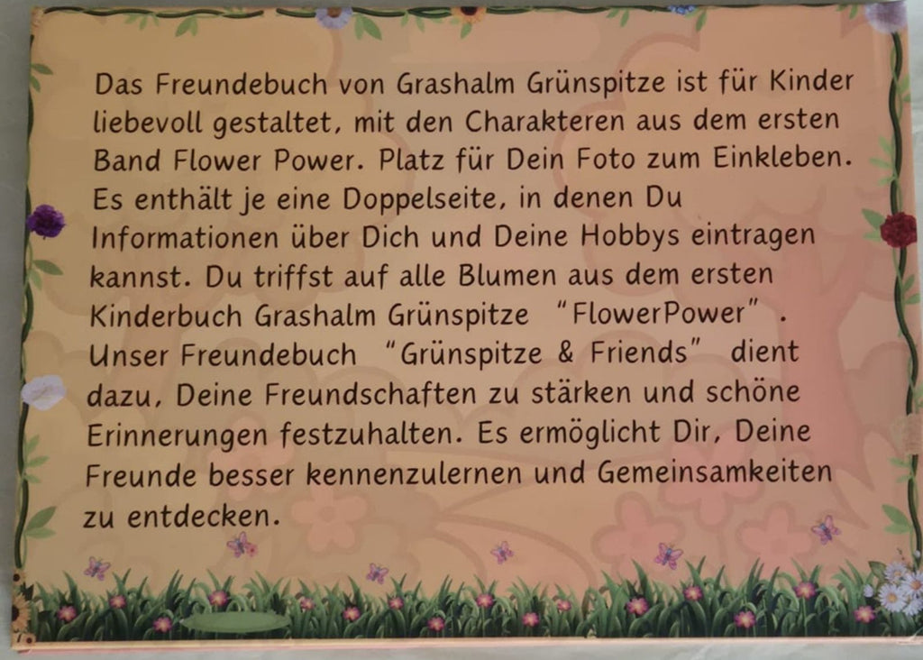 Grünspitze und Friends Freundebuch