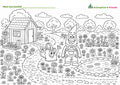 Gratis_digitales Produkt _Dein Gartenbild zum ausmalen