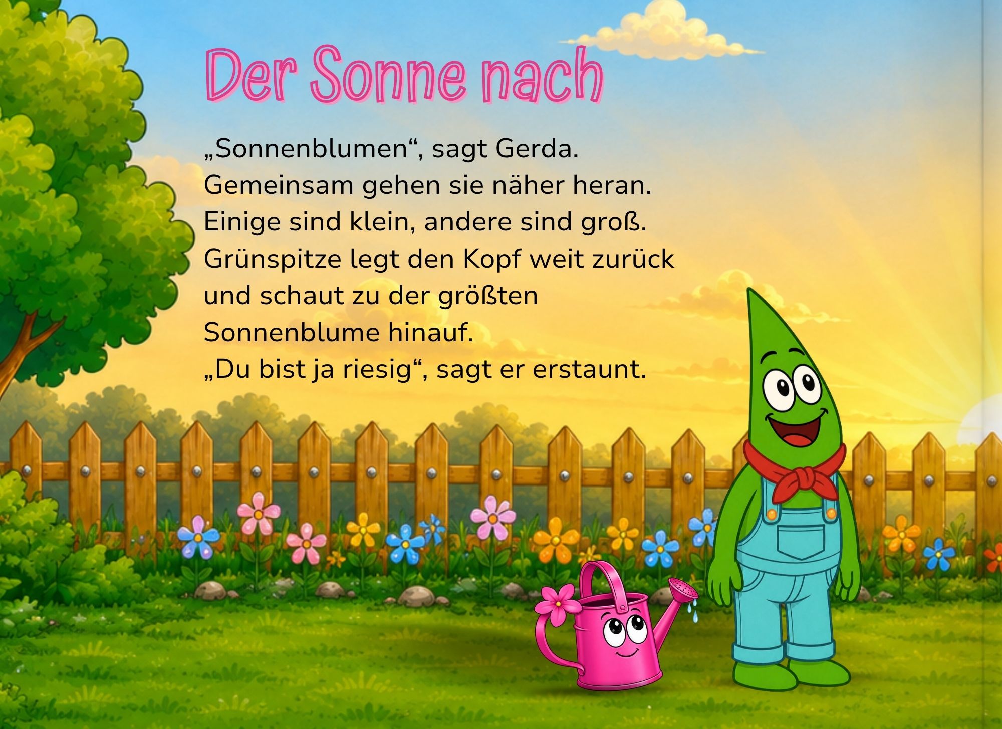 Neuauflage 2026 - Flower Power -Der kleine Grashalm Grünspitze-